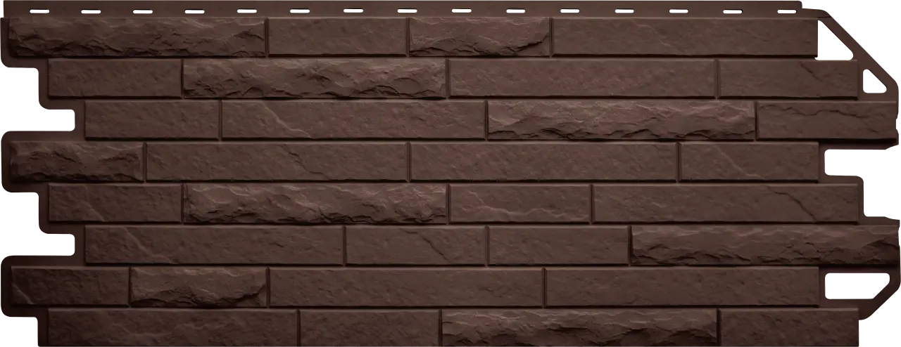 ПАНЕЛЬ КИРПИЧ АНТИК ЭКО, ЦВЕТ КОРИЧНЕВЫЙ