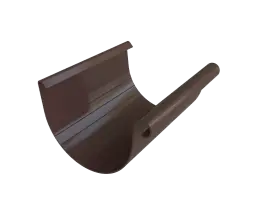 Желоб 125мм, ПВХ, серия Элит, 3м, цвет Коричнево-белый