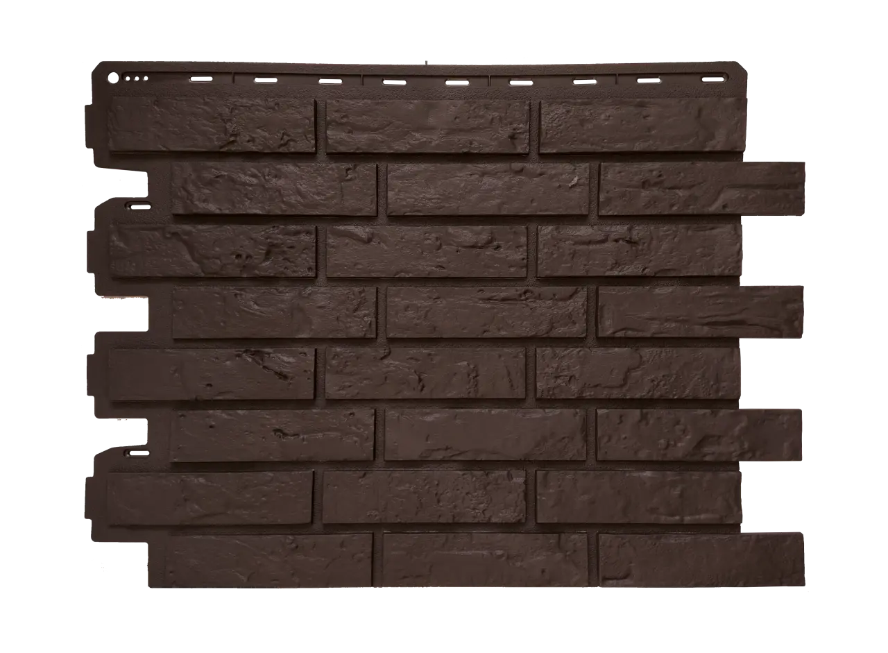 ПАНЕЛЬ КИРПИЧ РИЖСКИЙ ЭКО, ЦВЕТ КОРИЧНЕВЫЙ