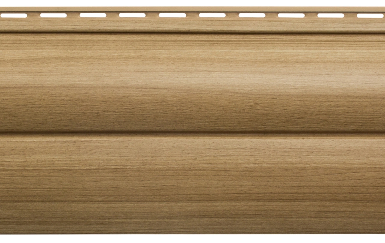 БЛОКХАУС Виниловый сайдинг | Люкс, Каштан ВН-03 3000х222мм