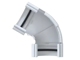 Угол Желоба 120-145°, ПВХ, серия Элит, цвет Белый