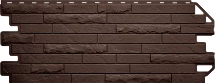ПАНЕЛЬ КИРПИЧ АНТИК ЭКО, ЦВЕТ КОРИЧНЕВЫЙ